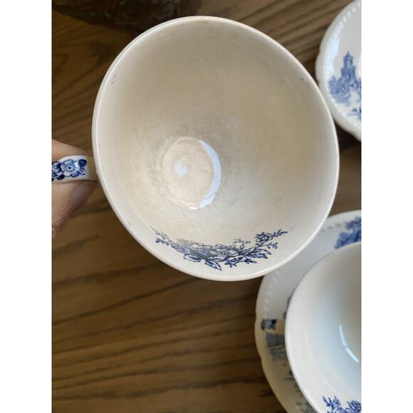 Vintage Cups And Saucers Swinnertons Staffordshire England The Ferry Collection - Picture 3 of 4